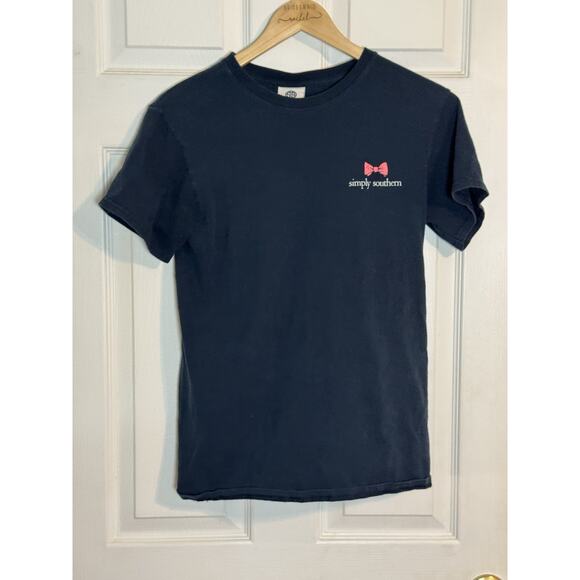 🩵🩵Simply Southern Women's T-Shirt, Navy, Let All You Do Be Done In Love, S🩵🩵 - Picture 1 of 7